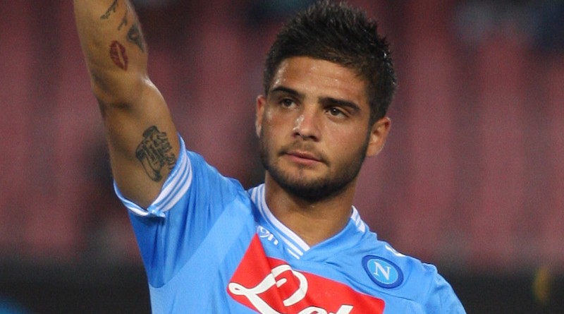 NAPLES, ITALY - JULY 29: Lorenzo Insigne of SSC Napoli gestures during the preseason friendly match between SSC Napoli and Bayer Leverkusen at Stadio San Paolo on July 29, 2012 in Naples, Italy. (Photo by Paolo Bruno/Getty Images)