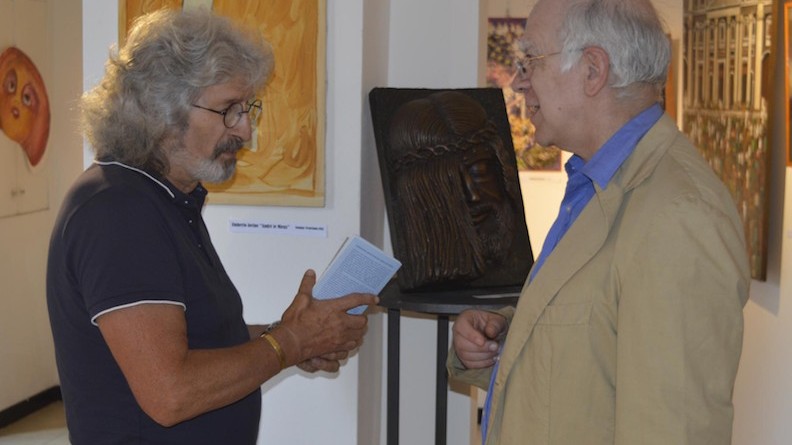 l'autore Ignazio Colagrossi con il Prof. Rosario Pinto