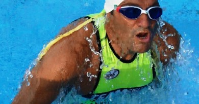 Gianni Sasso in piscina