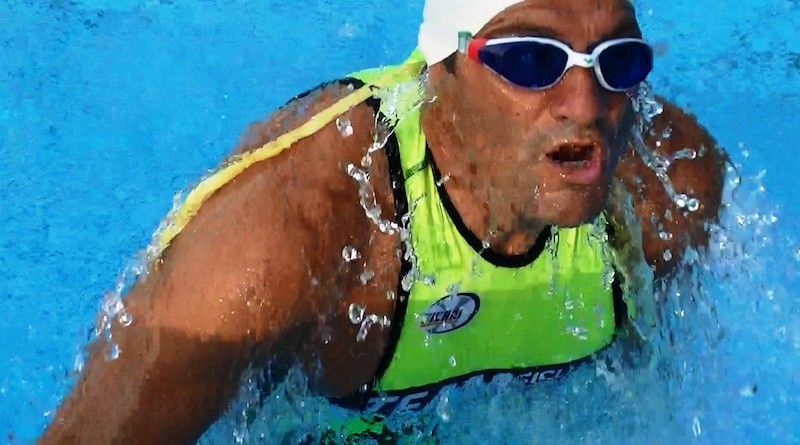 Gianni Sasso in piscina