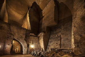 Italy, Naples: Tunnel Borbonico, down under the surface