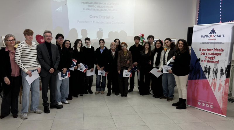 Manageritalia Campania consegna 4 borse di studio